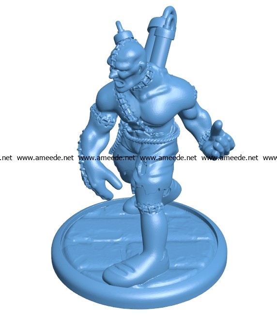 Mr Flesh Golem Figure B003591 file stl free download 3D Model for CNC and 3d printer