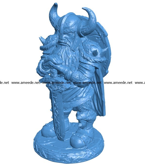 Old Viking men B003757 file stl free download 3D Model for CNC and 3d printer