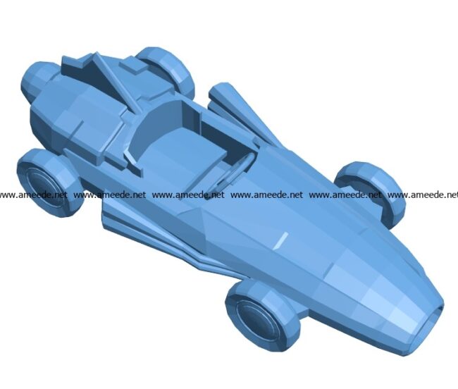 Old racing car B003686 file stl free download 3D Model for CNC and 3d printer