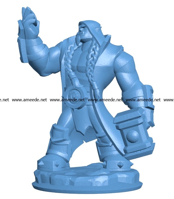 Orc shaman B003198 file stl free download 3D Model for CNC and 3d printer