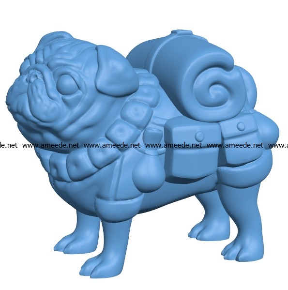 Packpug Bigger Dog B003087 file stl free download 3D Model for CNC and 3d printer