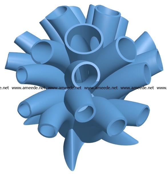 Pen holder B002959 file stl free download 3D Model for CNC and 3d printer