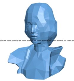 Pirate Bust Women B003318 file stl free download 3D Model for CNC and 3d printer