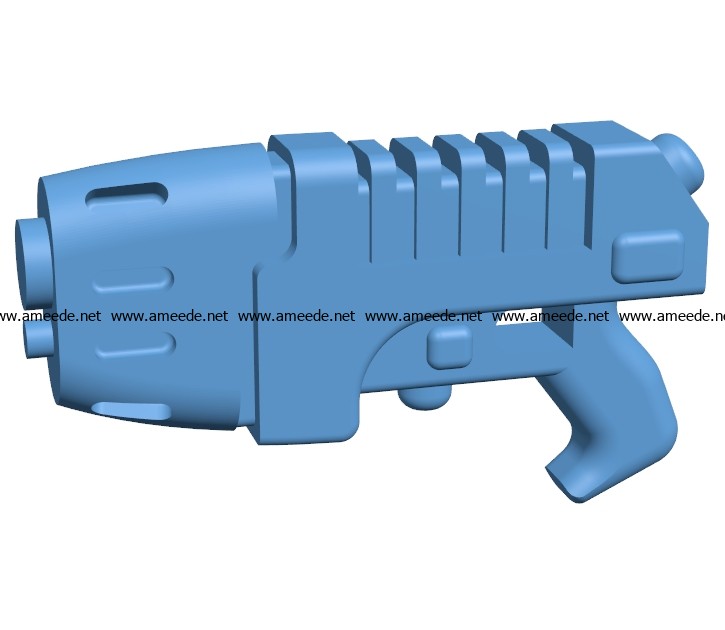 Plasma Pistol Gun B003648 file stl free download 3D Model for CNC and 3d printer