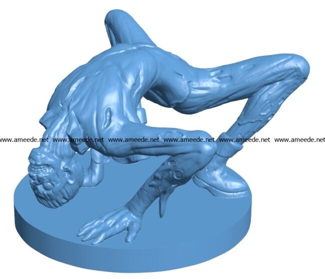 Possessed zombie B003238 file stl free download 3D Model for CNC and 3d printer