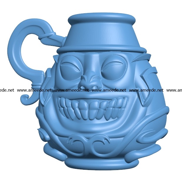 Pot of greed mug B003178 file stl free download 3D Model for CNC and 3d printer