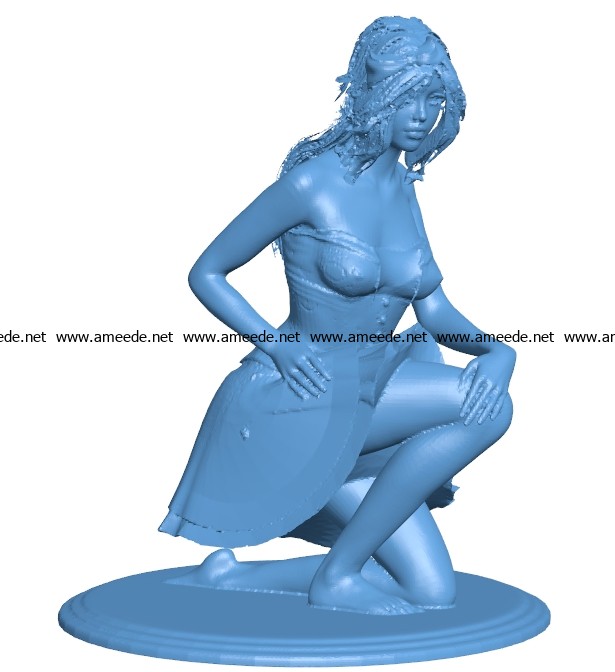 Prairie woman B003313 file stl free download 3D Model for CNC and 3d printer