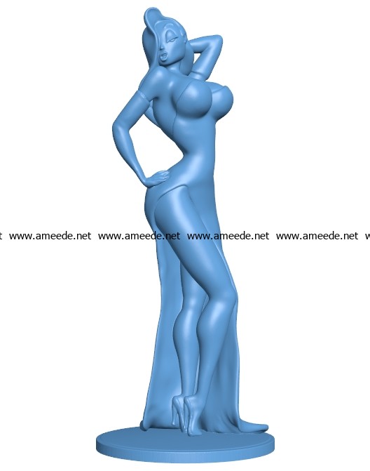 Rabbit remix women B003190 file stl free download 3D Model for CNC and 3d printer