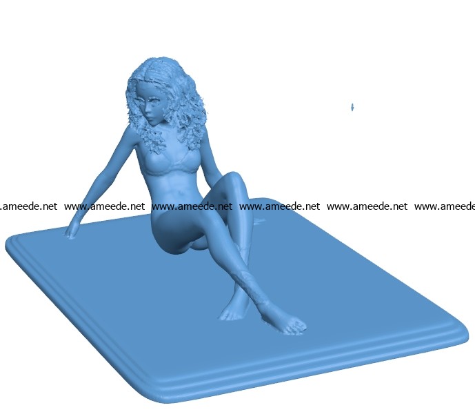 Resting model women B003192 file stl free download 3D Model for CNC and 3d printer