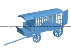 Rickshaw prisoner wagon B003274 file stl free download 3D Model for CNC and 3d printer