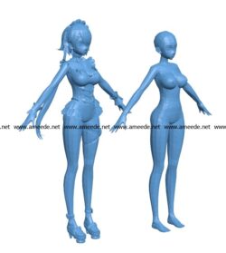 Women Rita Rossweisse B003476 file stl free download 3D Model for CNC and 3d printer