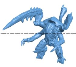 Scary alien B003527 file stl free download 3D Model for CNC and 3d printer