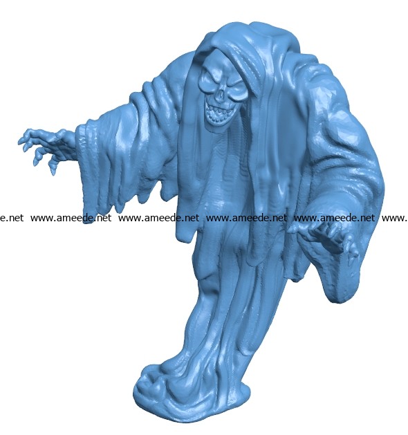 Scary ghost B003332 file stl free download 3D Model for CNC and 3d printer