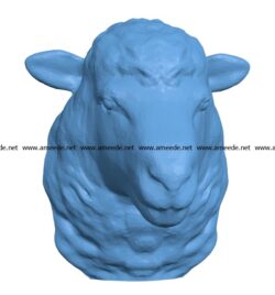 Sheep Head B002920 file stl free download 3D Model for CNC and 3d printer