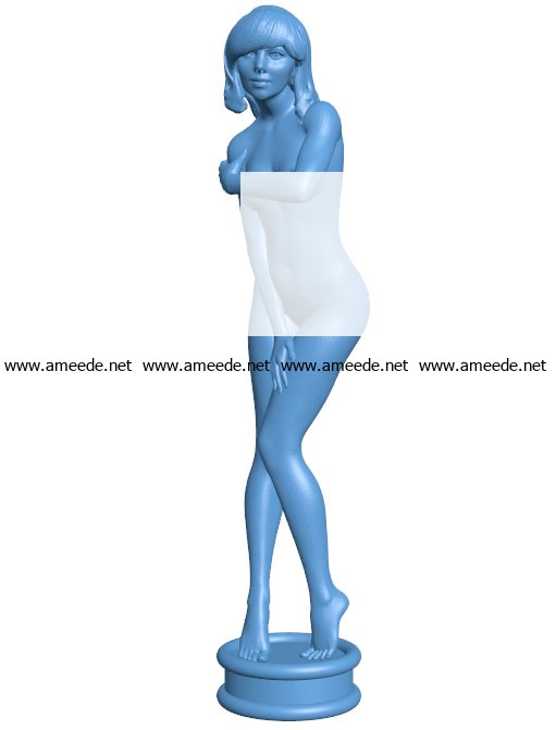 Shy Beauty B003609 File Stl Free Download 3d Model For Cnc And 3d