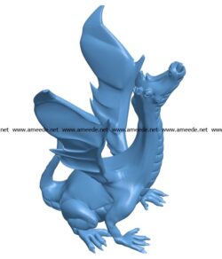 Singing dragon figure B003007 file stl free download 3D Model for CNC and 3d printer