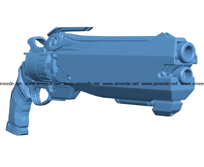 Space Pirate gun B003677 file stl free download 3D Model for CNC and 3d printer