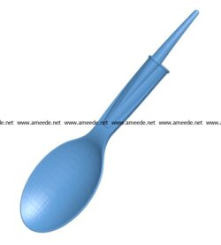 Spoon B002956 file stl free download 3D Model for CNC and 3d printer