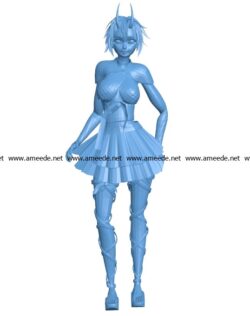 Sweet demoness B003444 file stl free download 3D Model for CNC and 3d printer