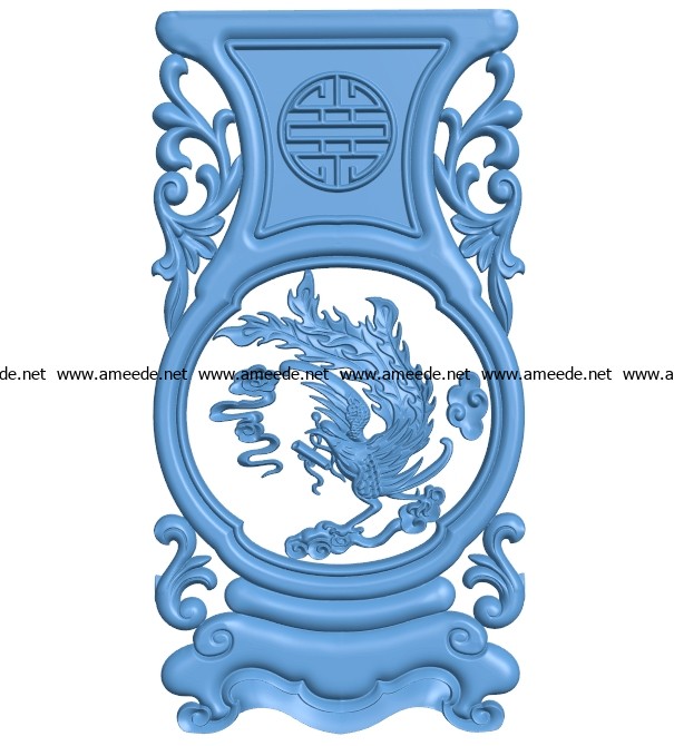 Table And Chair Pattern Phoenix A003051 Wood Carving File Stl For