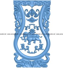 Table and chair pattern elephant A003048 wood carving file stl for Artcam and Aspire jdpaint free vector art 3d model download for CNC