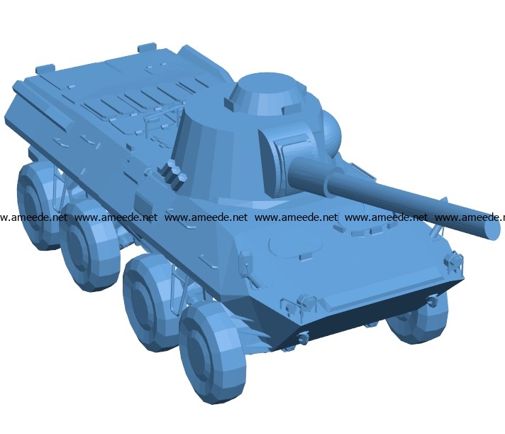 Tank 2C23 Nona B003613 file stl free download 3D Model for CNC and 3d printer