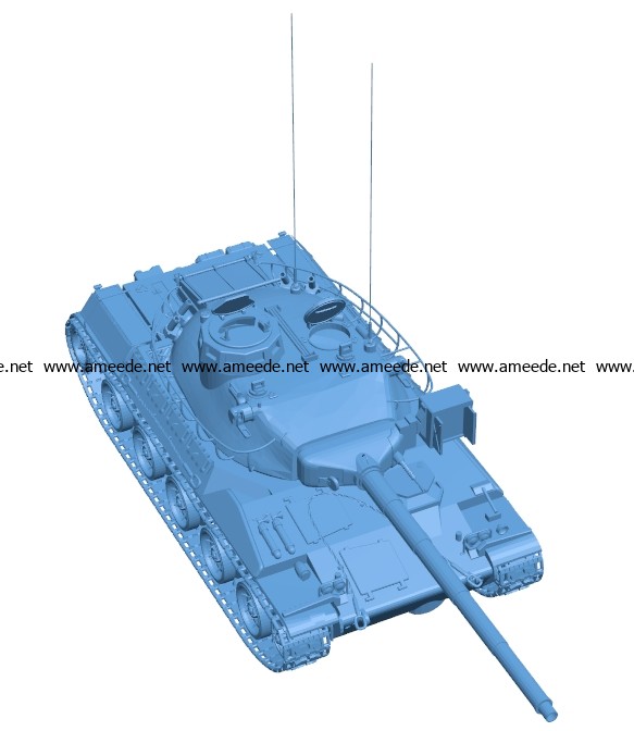 Tank AMX 30 B003015 file stl free download 3D Model for CNC and 3d printer