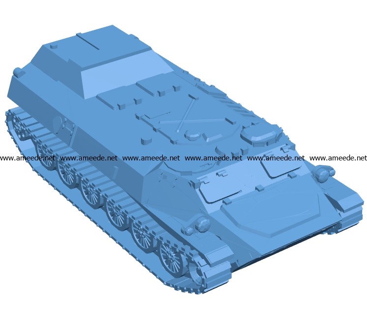 Tank MTLB Ambulance B003631 file stl free download 3D Model for CNC and 3d printer