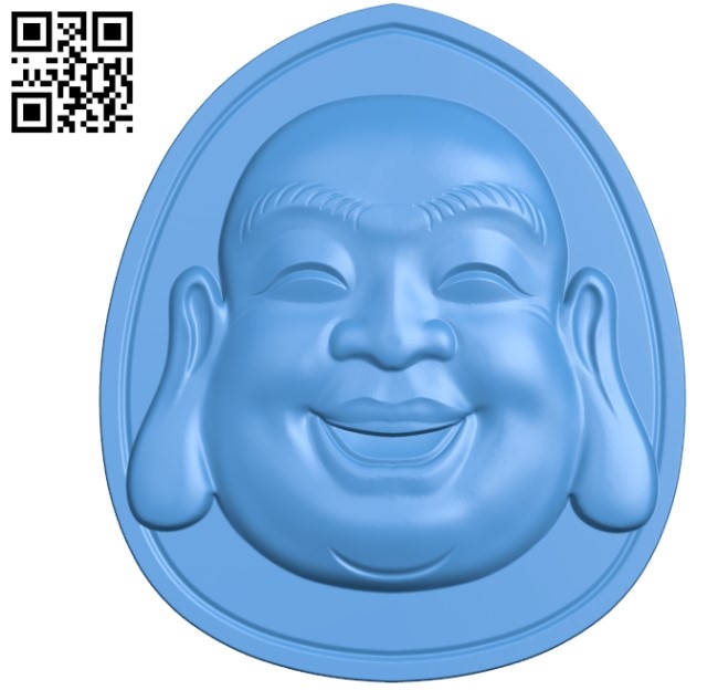 The head Maitreya Buddha A002804 wood carving file stl for Artcam and Aspire jdpaint free vector art 3d model download for CNC