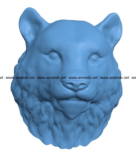 Tiger Head B002921 file stl free download 3D Model for CNC and 3d printer