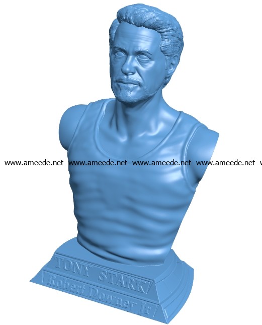 Tony Stark iron men B003702 file stl free download 3D Model for CNC and 3d printer
