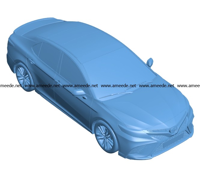 Toyota camry Car B003519 file stl free download 3D Model for CNC and 3d printer