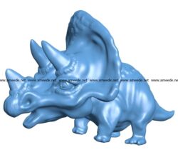 Triceratops funny B003438 file stl free download 3D Model for CNC and 3d printer