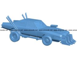Wasteland vehicle Car B003084 file stl free download 3D Model for CNC and 3d printer