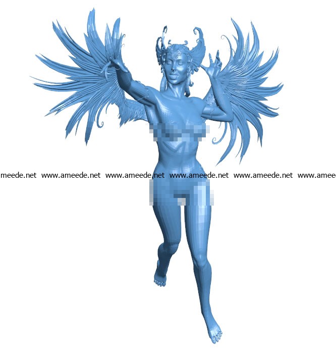 Woman Carnaval B003572 file stl free download 3D Model for CNC and 3d