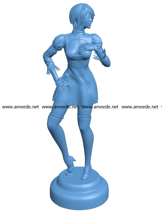 Woman Standing B002925 file stl free download 3D Model for CNC and 3d printer