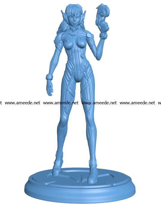 Woman dva full B003588 file stl free download 3D Model for CNC and 3d printer