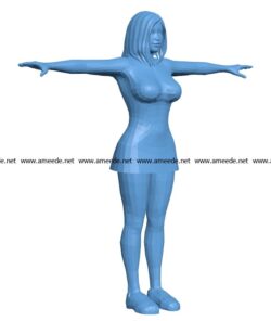 Woman in sneakers B002892 file stl free download 3D Model for CNC and 3d printer