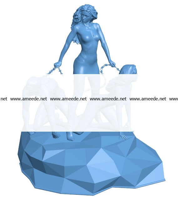 Women B003590 file stl free download 3D Model for CNC and 3d printer