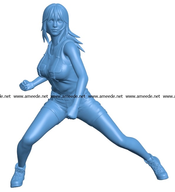 Women Fight B003297 file stl free download 3D Model for CNC and 3d printer
