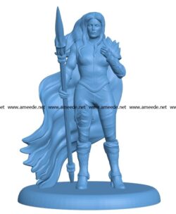 Women Fighter B003130 file stl free download 3D Model for CNC and 3d printer