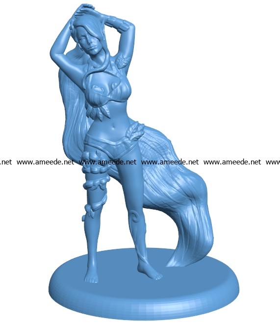 Women Forest Nymph B003672 file stl free download 3D Model for CNC and 3d printer