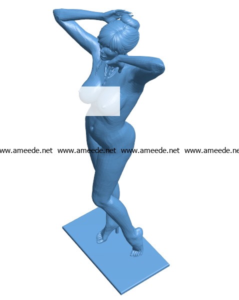 Women Lady B003339 file stl free download 3D Model for CNC and 3d printer