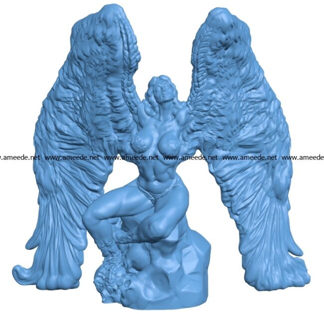 Women Nickey's Hatchery Harpy Matriarch B003645 file stl free download 3D Model for CNC and 3d printer