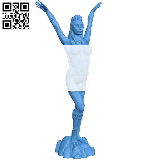 Women Sorceress spellcaster B002944 file stl free download 3D Model for CNC and 3d printer