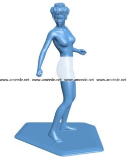 Women dancing on the beach B003241 file stl free download 3D Model for CNC and 3d printer