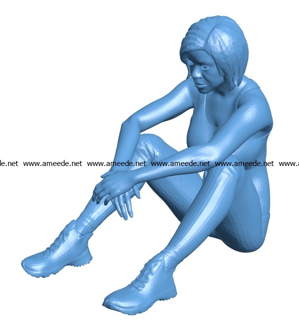 Women in sports B003398 file stl free download 3D Model for CNC and 3d printer