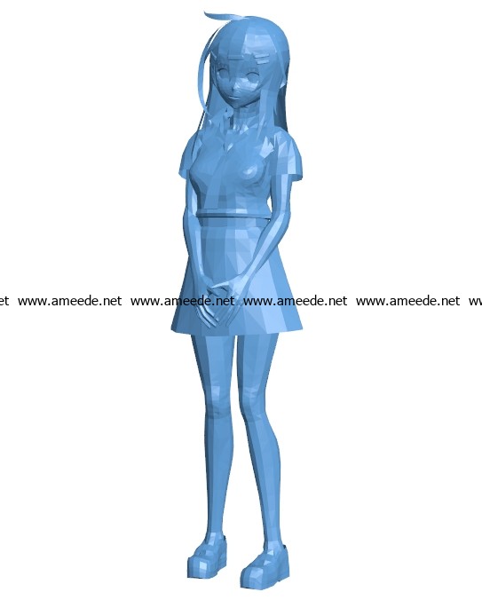 Women pensive student B003260 file stl free download 3D Model for CNC and 3d printer
