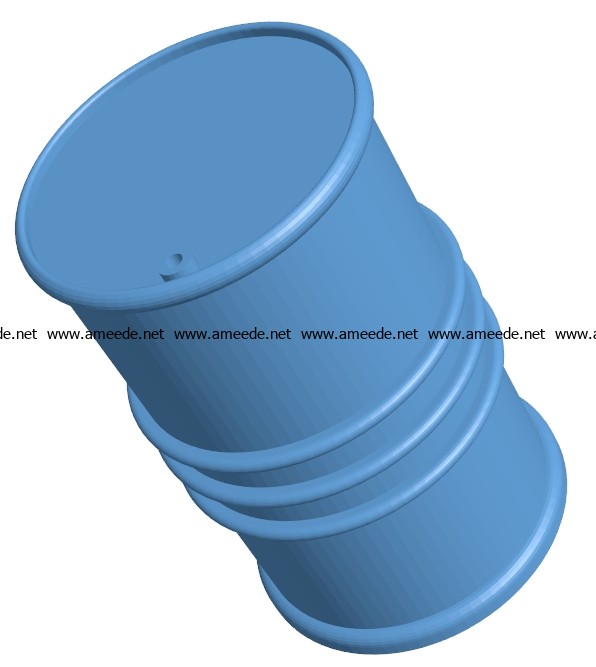 industrial barrel B003161 file stl free download 3D Model for CNC and 3d printer