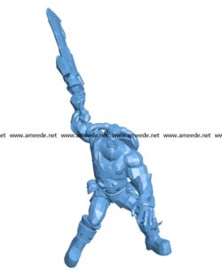 Wolfrider attack B003196 file stl free download 3D Model for CNC and 3d printer